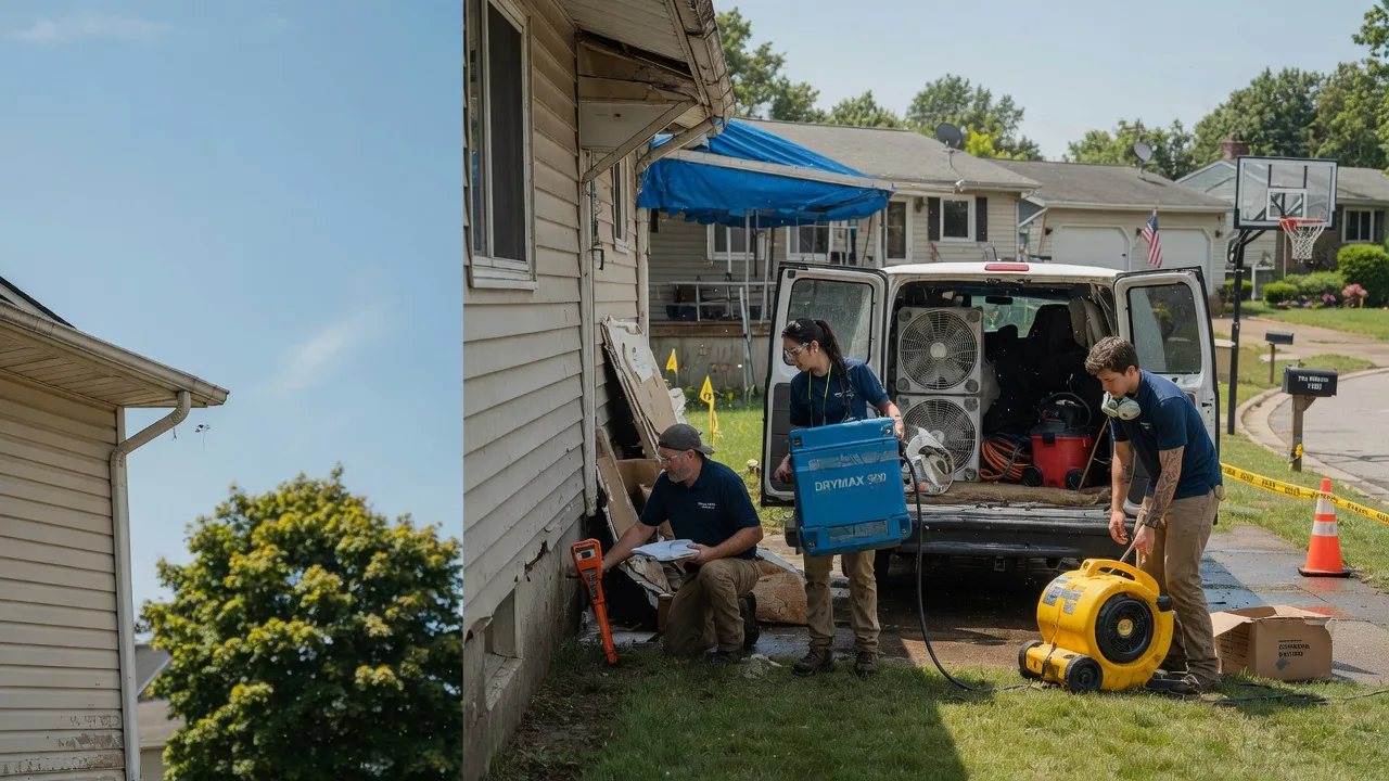 Ceiling Leak Cleanup in West Lebanon, IN near me